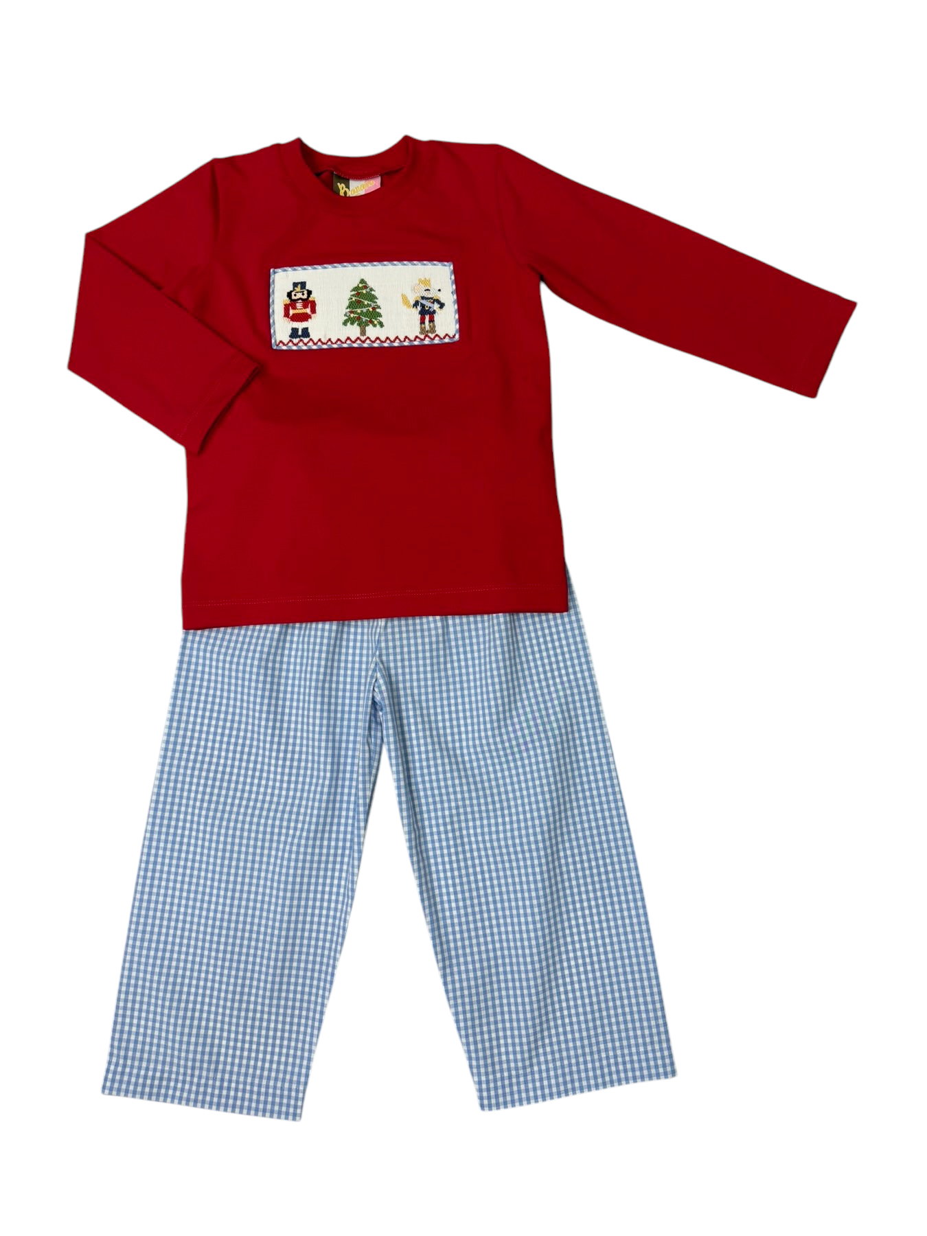 Nutcracker Smocked Pant Set