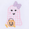 Magnolia Baby - Boo Crew! Applique Pink Collared S/S Girl Bubble