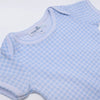 Mini Checks Lap Bodysuit - Blue