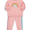 Little Me Rainbow Toddler 2-Piece Sweatshirt Set (2T-4T)