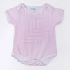 Mini Checks Lap Bodysuit - Pink