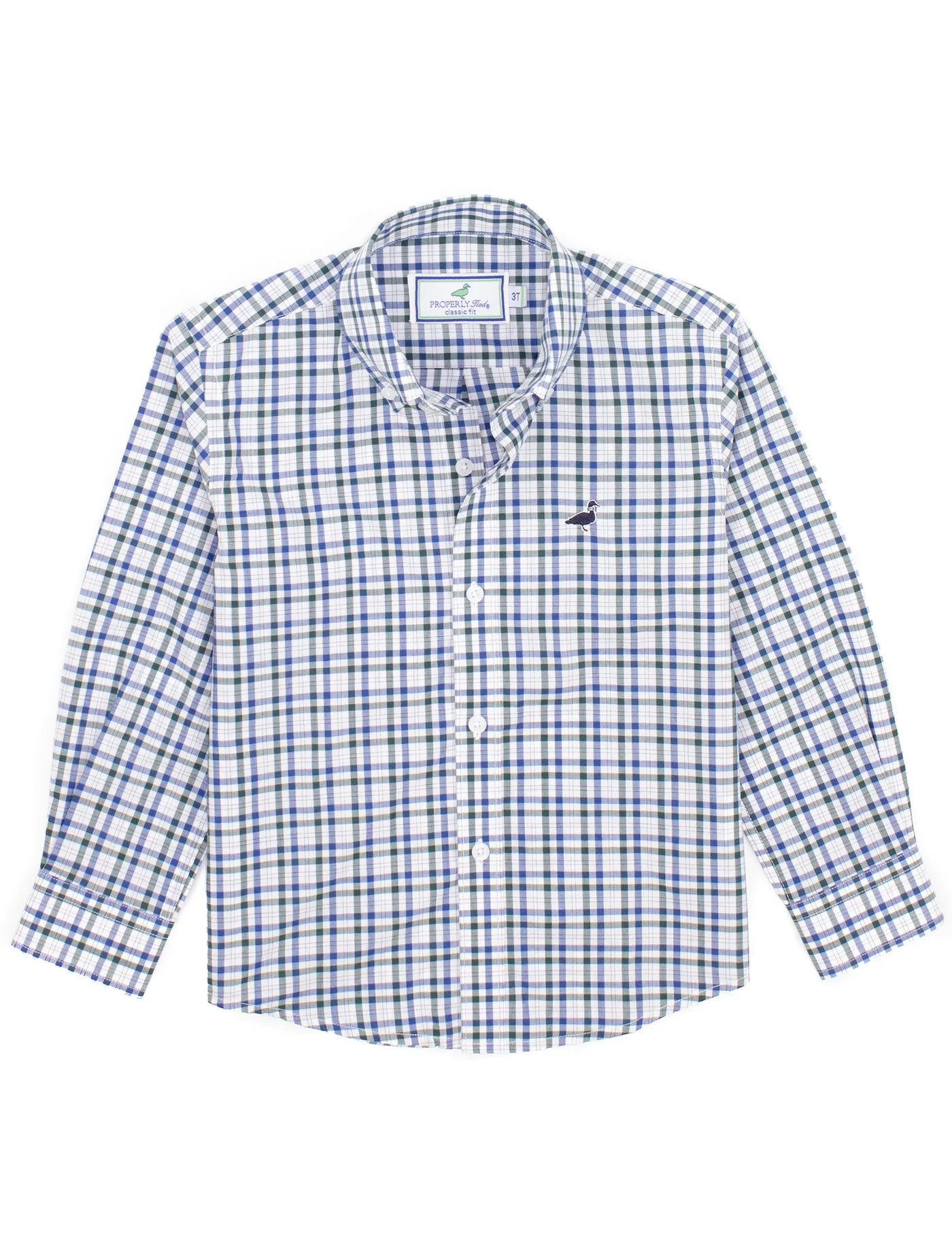 PROPERLY TIED  BOYS SEASONAL SPORTSHIRT MALLARD