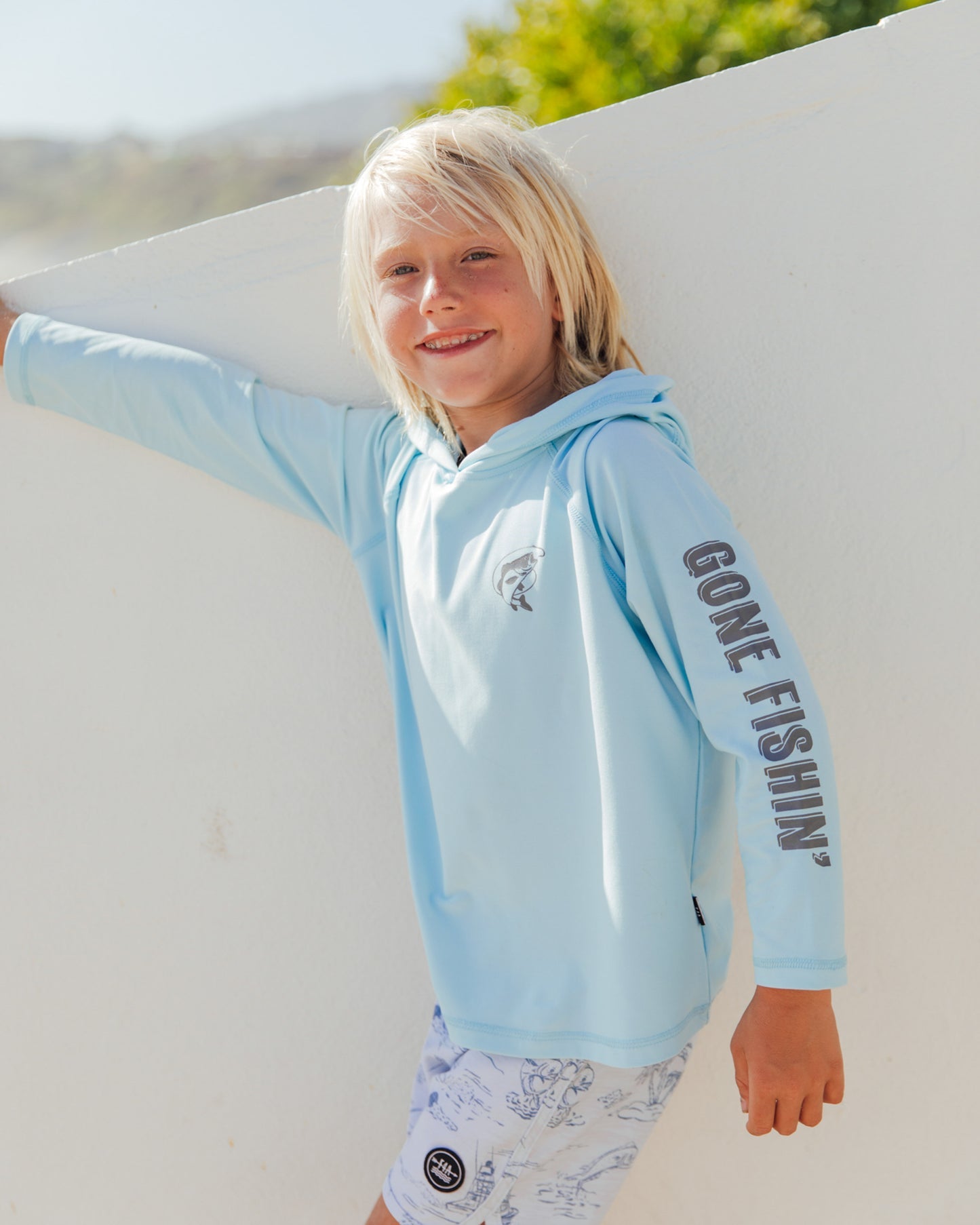 Reel Deal Tech Hoody - Crystal Blue