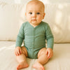 Luna & Arlo Basics Front Snap L/S Bodysuit Moss