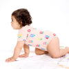 Pink Flower Combo CloudStretch™ Magnetic 3-Pack Bodysuit & Pant