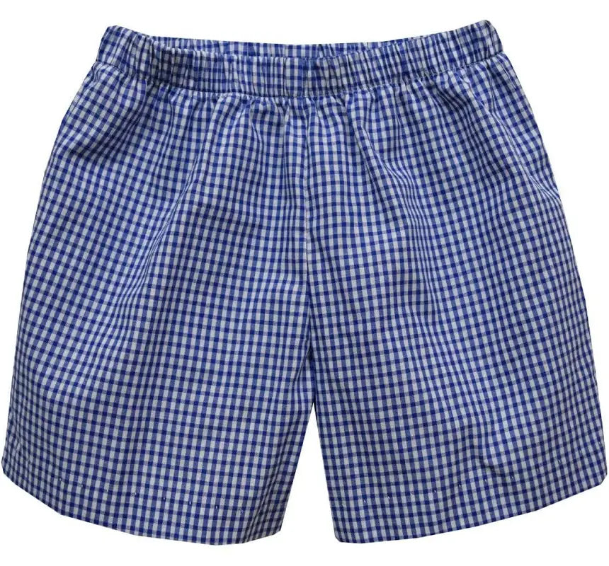 Vive La Fete Royal Gingham Boys Pull On Short