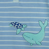 Little Me Whales 2 pack rompers