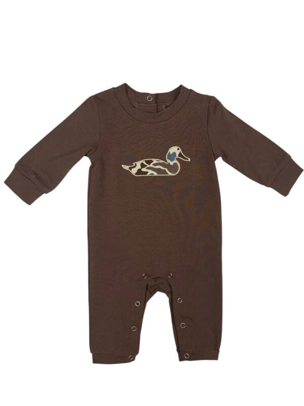 Camo Duck Applique Romper