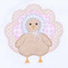 Pilgrim Pals Applique Collared Long Sleeve Bubble - Pink