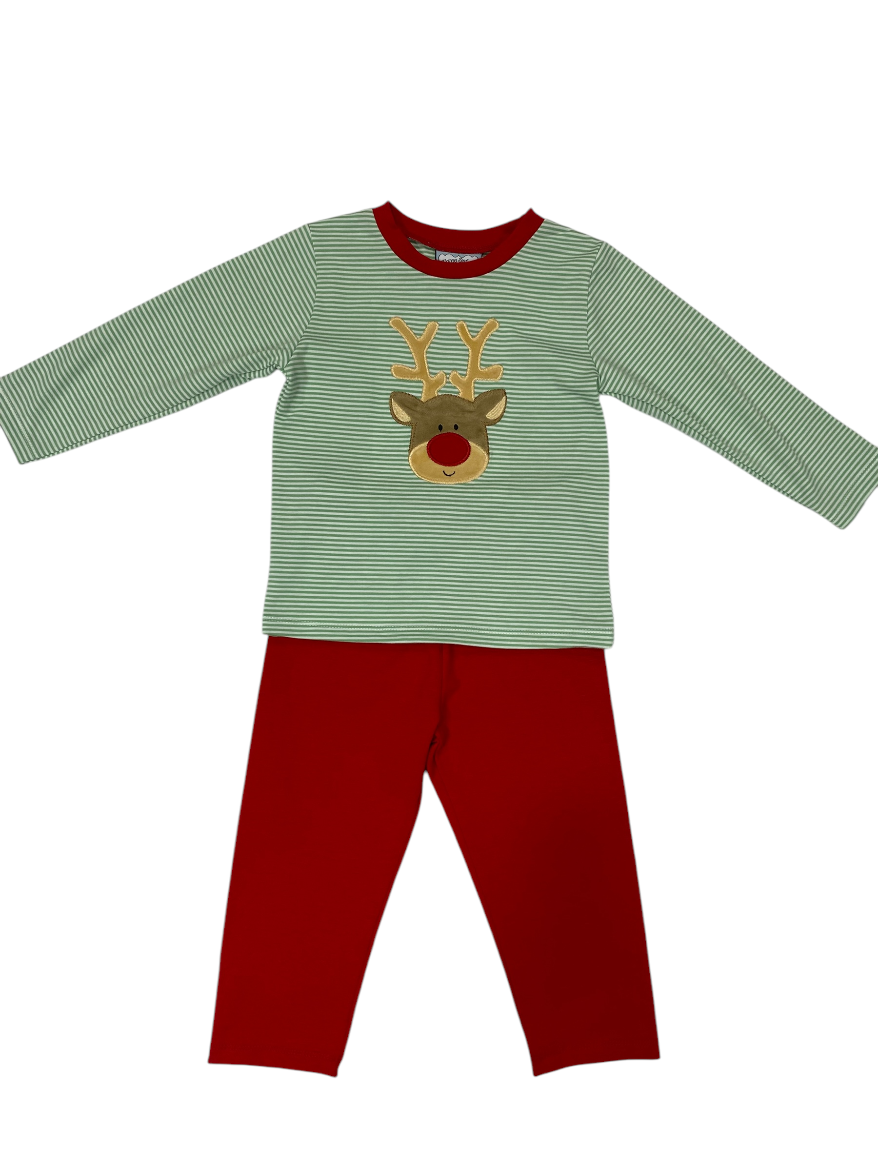Reindeer Applique Boys Pant Set