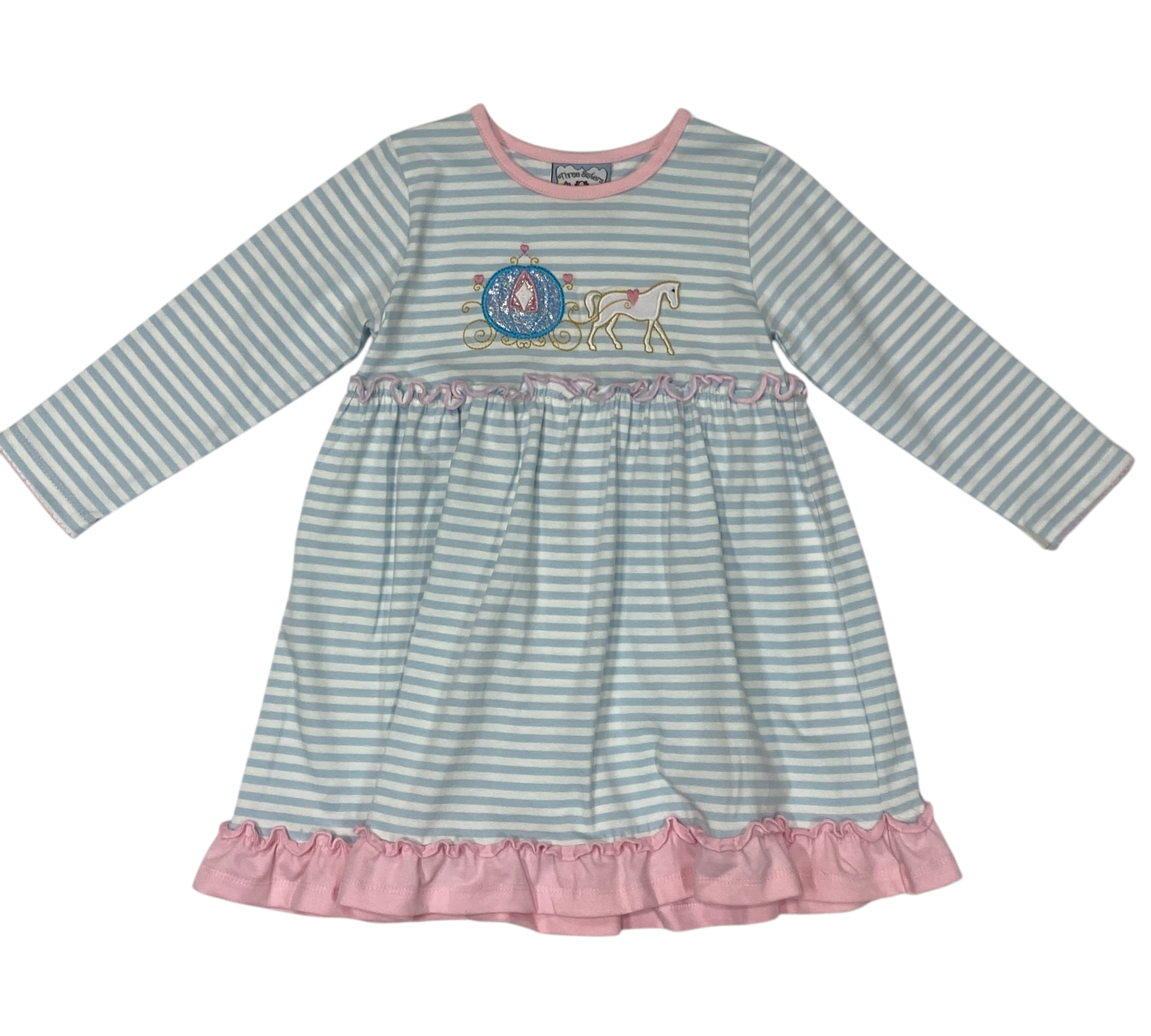 Horse & Carriage Applique Dress