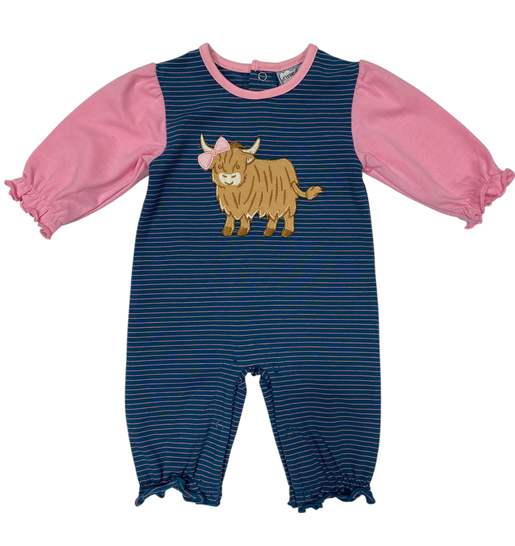 Highland Cow Girls Romper