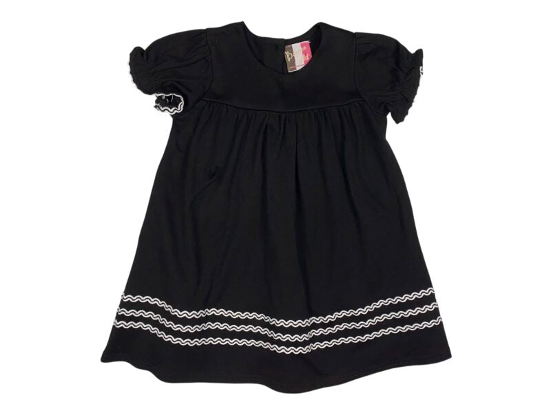 Black SS Ric Rac Dress