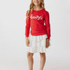 Stewart Simmons Dawgs Girls Glitter Script Long Sleeve