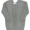 Ruffle Butts Gray Chunky Knit Open Style Cardigan