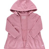 Ruffle Butts Wisteria Mauve Tiered Lightweight Hooded Cardigan