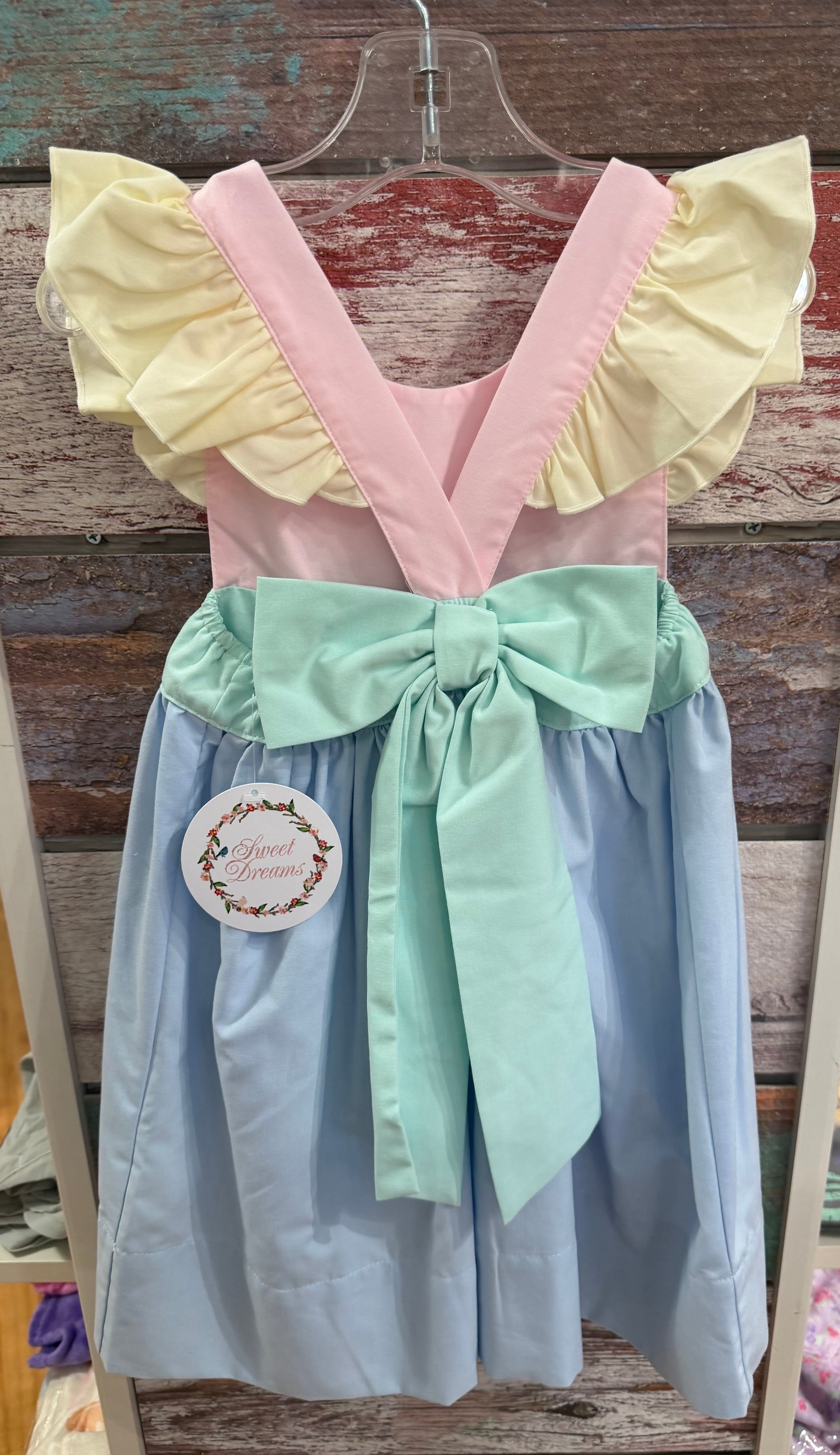 Colorblock Bow Back Dress