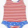 American Flag Sun Babe One Piece