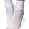 Jefferies Socks Eyelet Lace Turn Cuff Socks 1 Pair