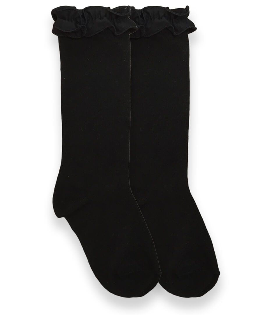 Jefferies Socks Ruffle Knee High Socks 1 Pair