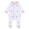 Scarlett Bows Scattered Ruffle Footie