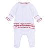 Scarlett Bows Scattered Ruffle Footie