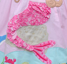 Load image into Gallery viewer, Cotton Kids Mermaid Criss Cross Dress
