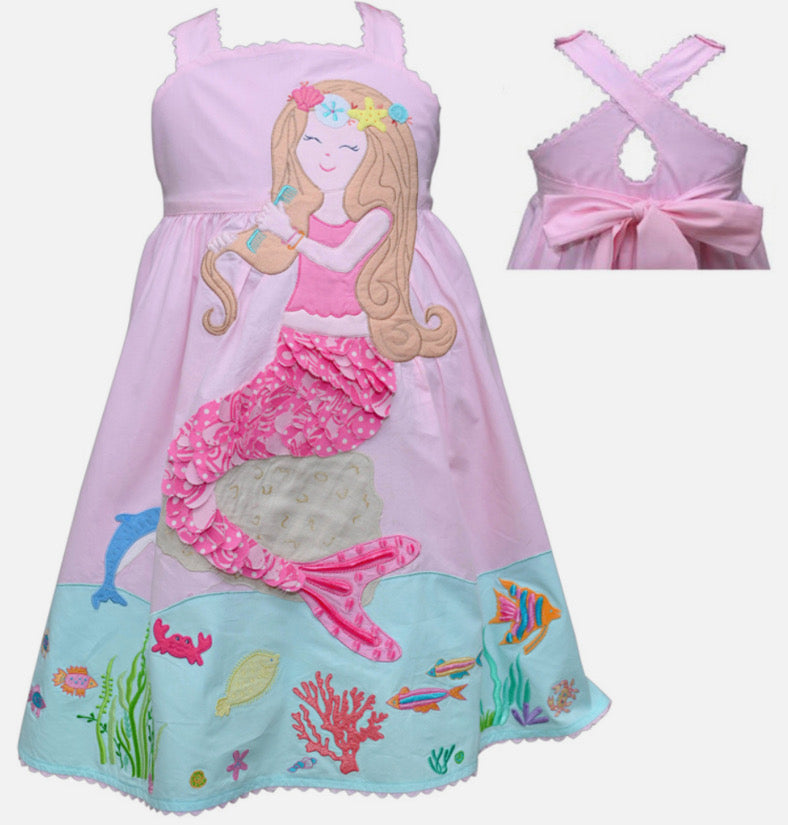 Cotton Kids Mermaid Criss Cross Dress