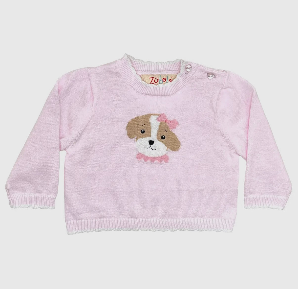 Dog Lightweight Knit Sweater in Pink