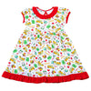 Magnolia Baby Smarty Pants Printed S/S Toddler Dress