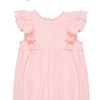 Little Me Pink Eyelet Romper Headband Set