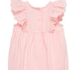 Little Me Pink Eyelet Romper Headband Set