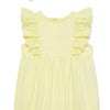 Little Me Yellow Eyelet Romper Headband Set