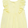 Little Me Yellow Eyelet Romper Headband Set