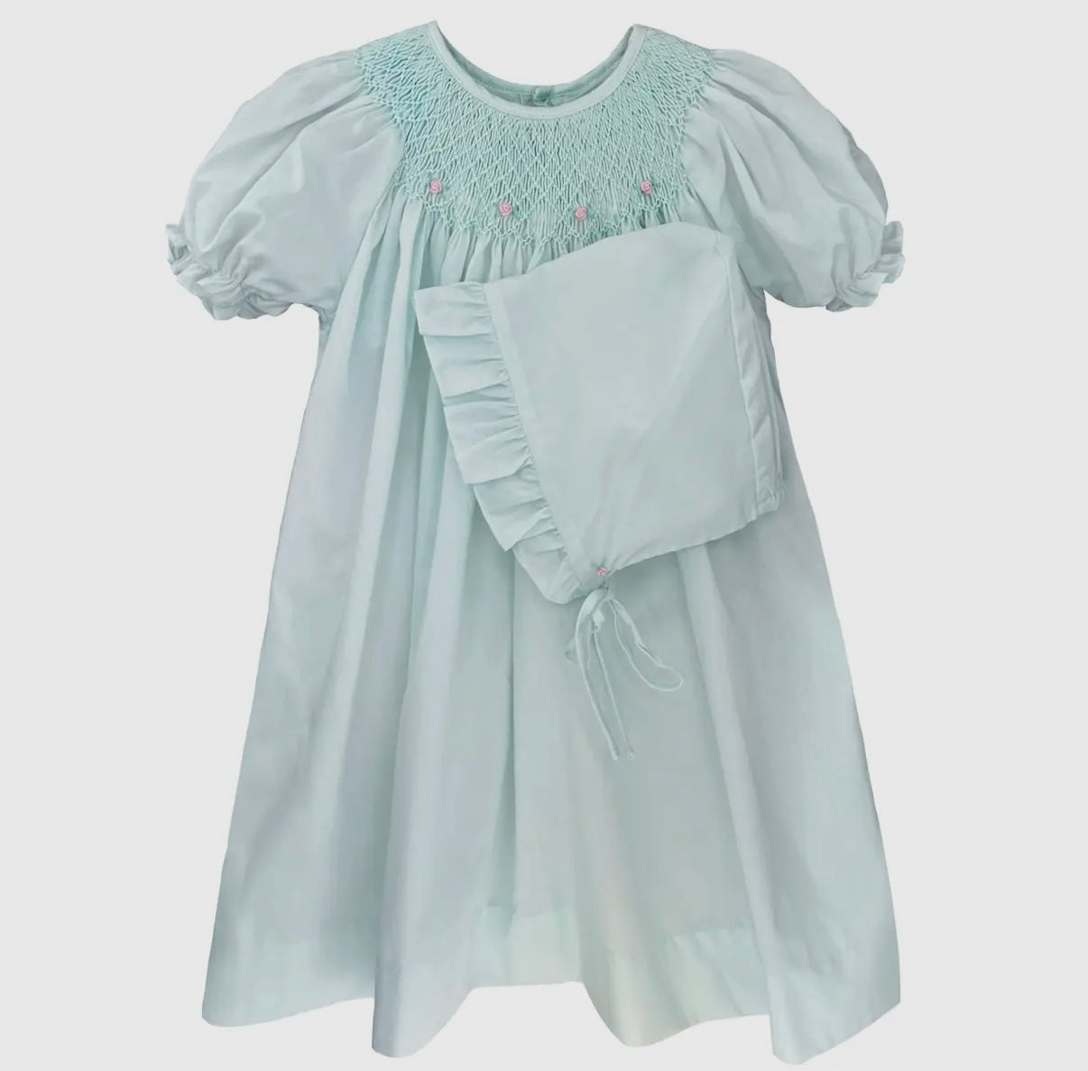 Smocked Daygown with Raglan Embroidery