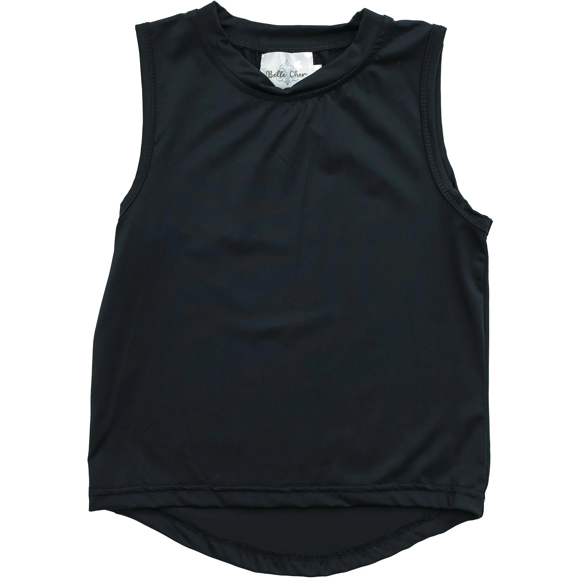 Belle Cher Black High Low Tank Kids