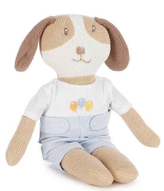 14" Plush Birthday Dog Hand-Knit Plush Doll