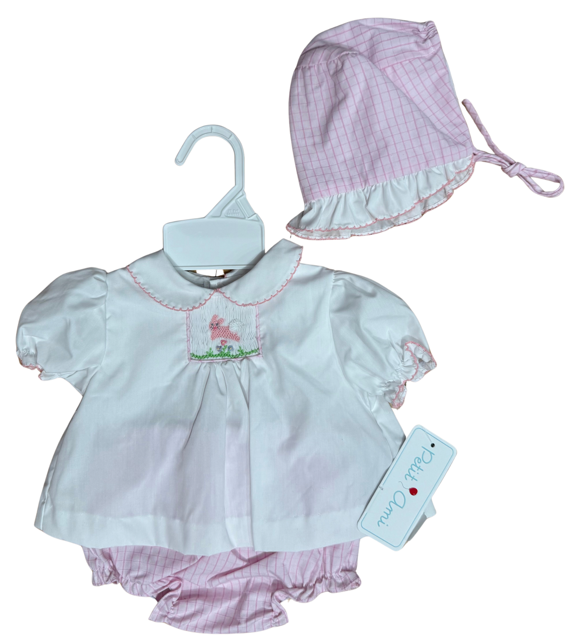 Petit Ami Bunny Diaper Set With Hat