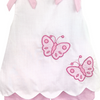 Butterflies Applique Pink Dot Scallop Short Set