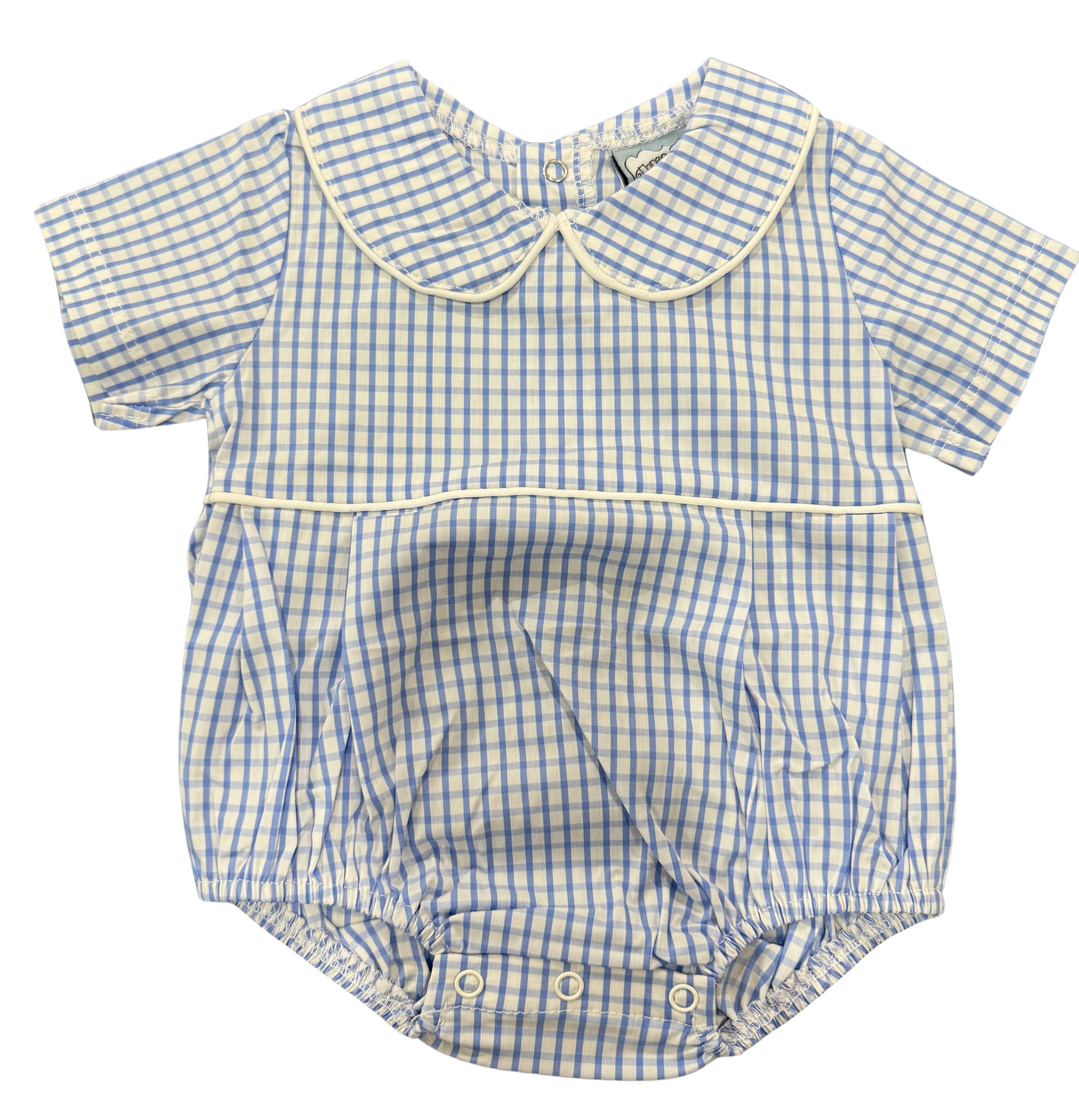 Blue Windowpane Boys Bubble