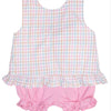 Spring Plaid Tie Bloomer Set