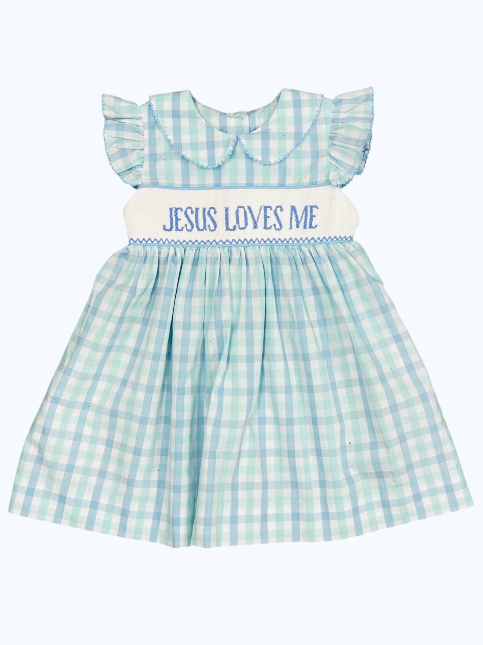 Jesus Loves Me Smocked Dress