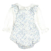 Sophie & Lucas Eucalyptus Flost Vintage Overall Set Blue