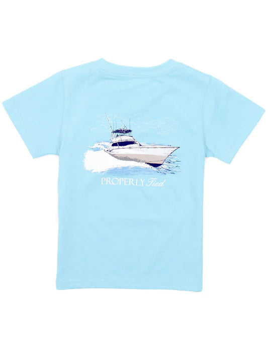 Boys Deep Sea Short Sleeve Aqua