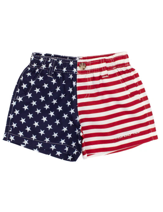 Boys Mallard Short Freedom Flag