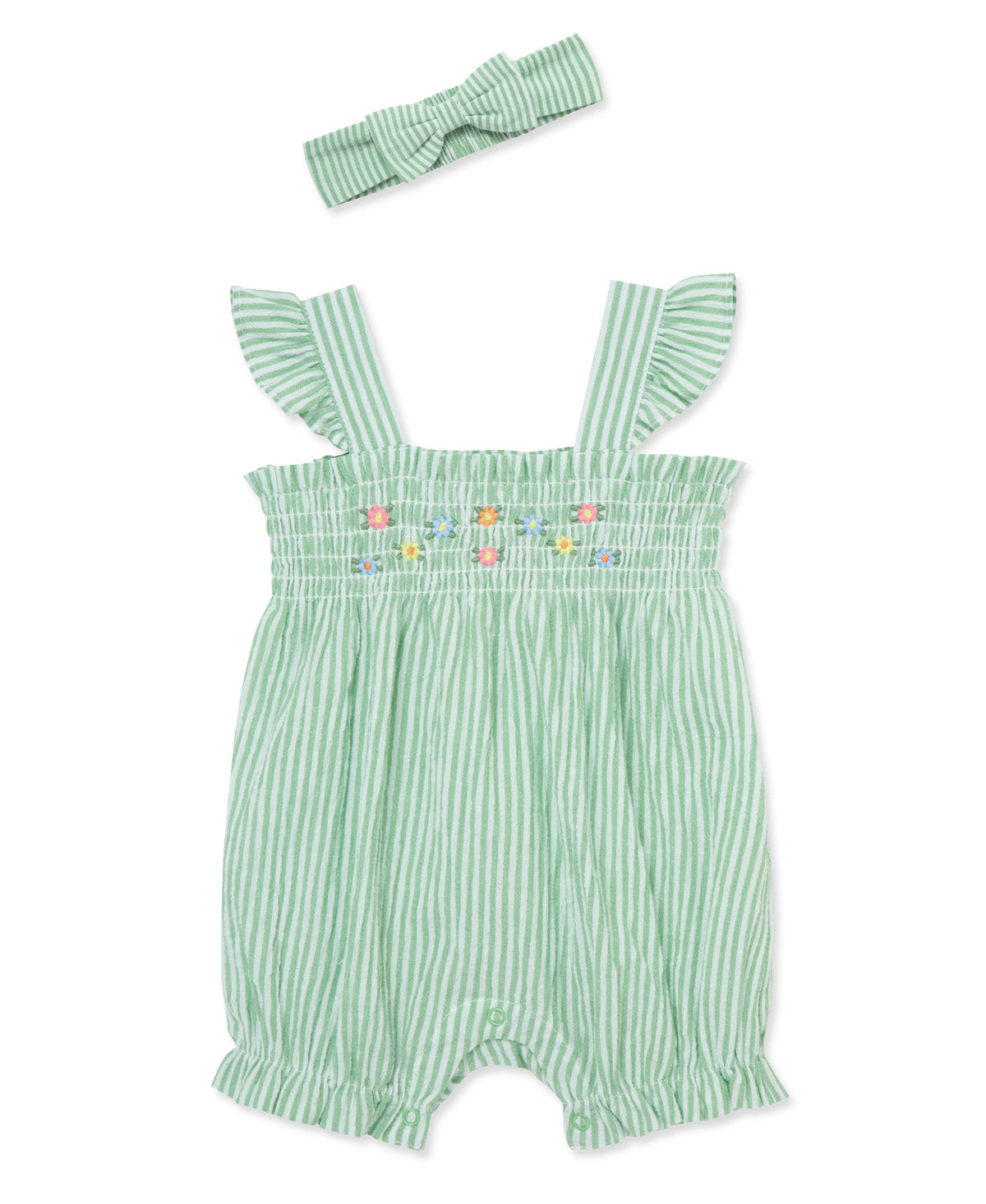 Stripe Woven Bubble & Headband Set