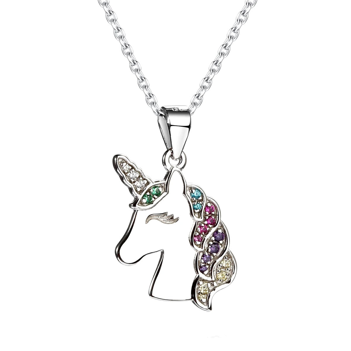 Cherished Moments Rainbow Unicorn Necklace