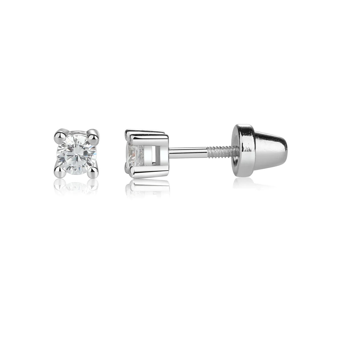 Cherished Moments Clear CZ Stud Earrings