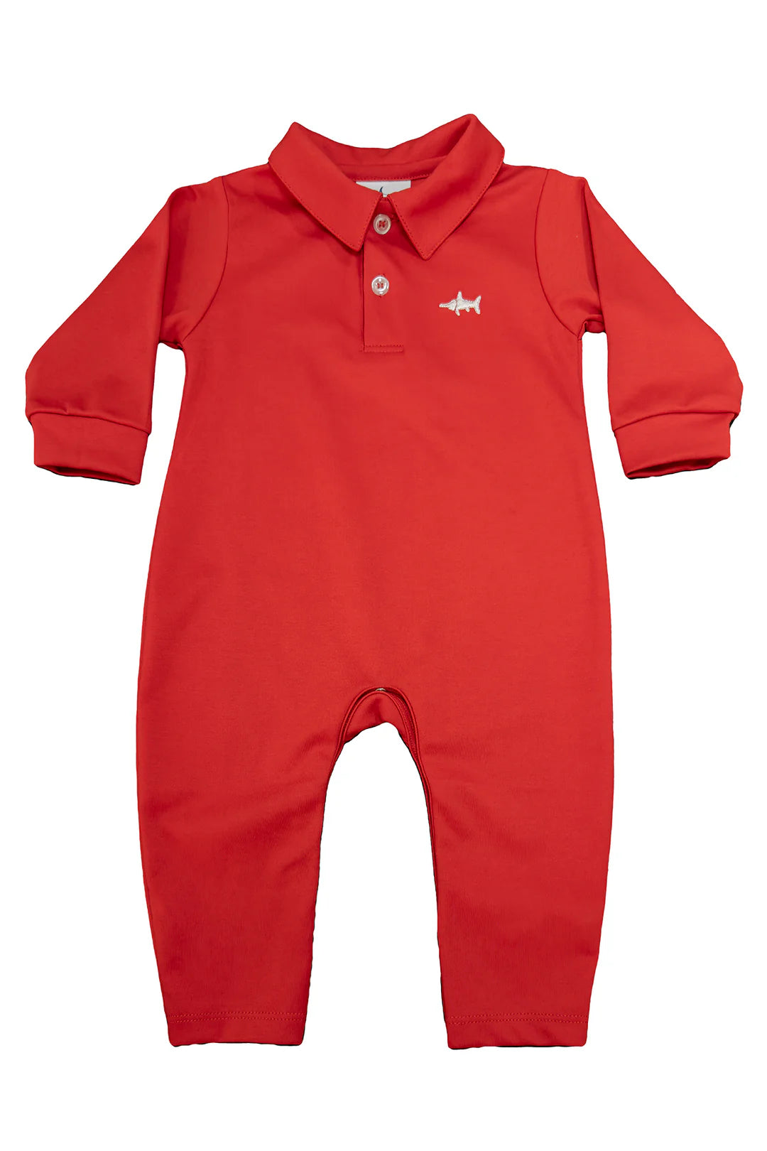 Saltwater Boys SBC Signature Polo Romper Red