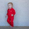 Saltwater Boys SBC Signature Polo Romper Red